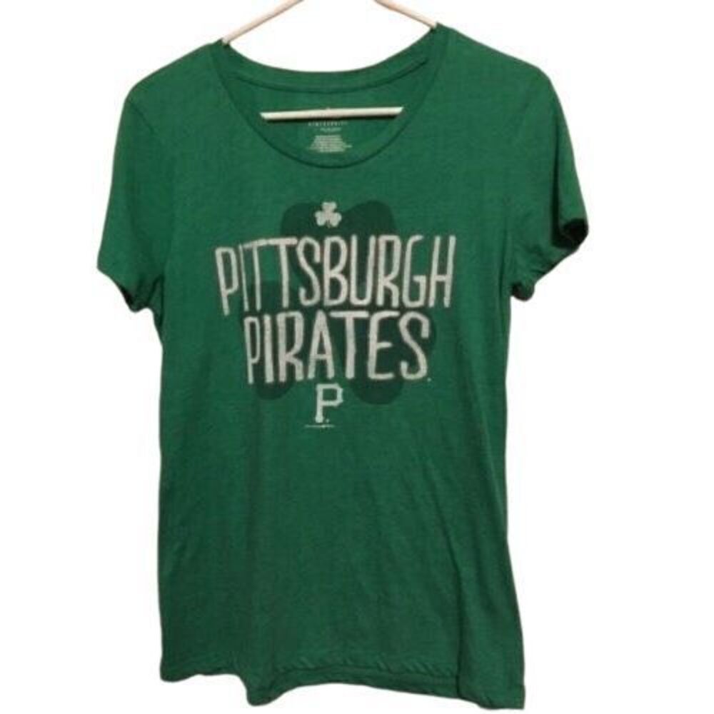 PITTSBURGH PIRATES SIZE WOMEN'S MEDIUM SHAMROCK T-SHIRT